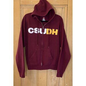 Hanes Mens CSUDH Cal State University Dominguez Hills Hoodie Medium Red SP EXC